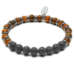 "Motivé , Motivé" - Oeil De Tigre - Pierre De Lave