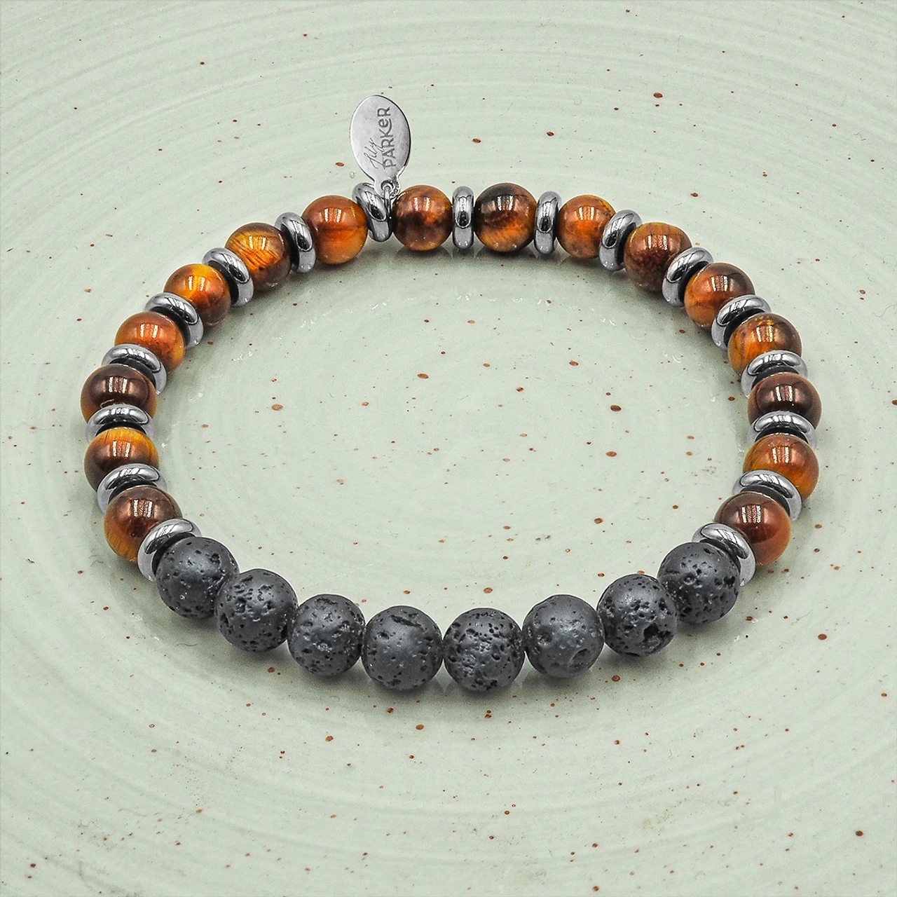 "Motivé , Motivé" - Oeil De Tigre - Pierre De Lave 5 "Motivé , Motivé" - Oeil De Tigre - Pierre De Lave – Image 3