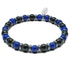 "Bye Bye Blues" - Hématite - Lapis Lazuli