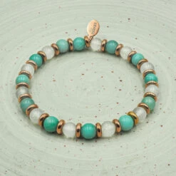 "Essence Féminine" - Amazonite - Pierre De Lune -Hair Store 005 75016.1732888982
