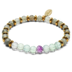 "Bye Bye Fatigue" - Labradorite - Fluorite