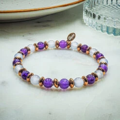 "Bonne Nuit" - Améthyste - Quartz Rose 9 "Bonne Nuit" - Améthyste - Quartz Rose -Hair Store 010 1 38805.1732889274