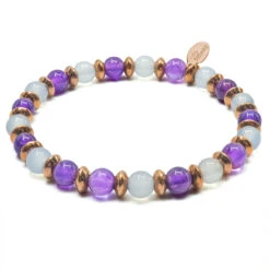 "Équilibre Parfait"- Aigue Marine - Améthyste