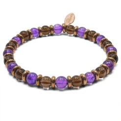 "Libéré, Délivré" - Améthyste - Quartz Fumé