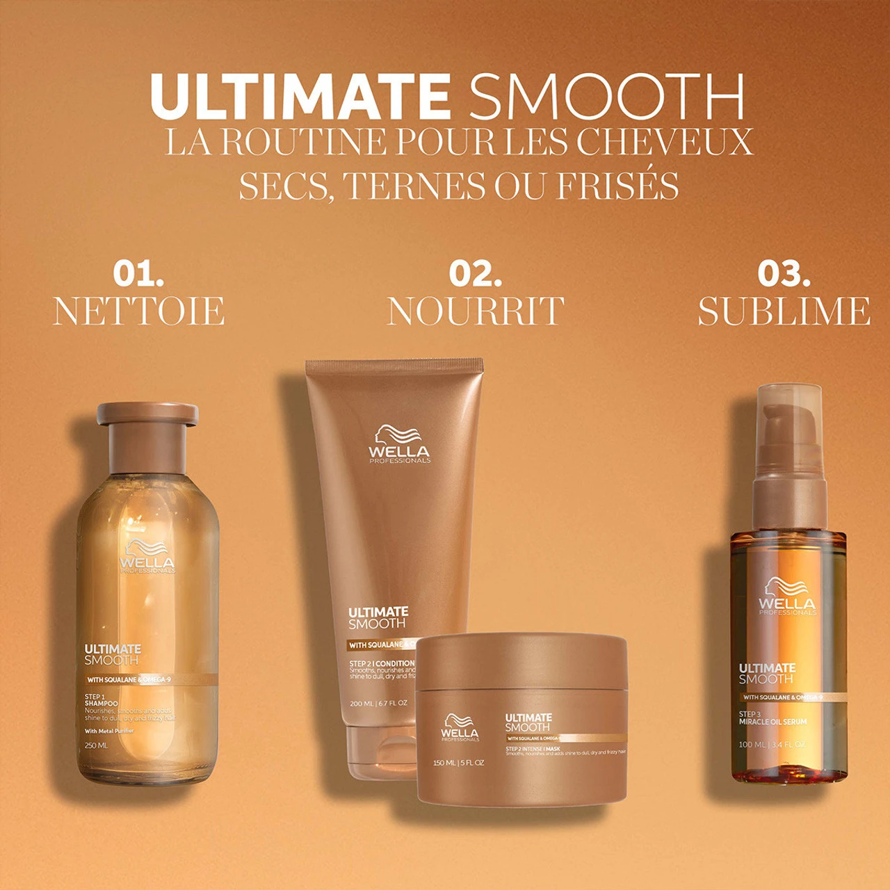 Shampooing Ultimate SmoothWella Professionals 250 Ml 8 Shampooing Ultimate SmoothWella Professionals 250 Ml – Image 6
