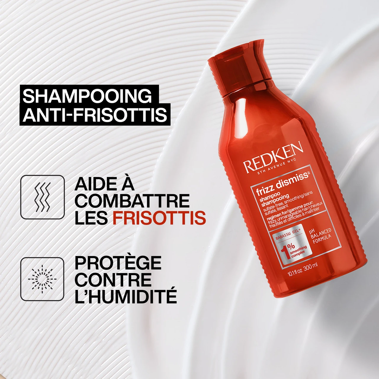 Shampooing Anti-Frisottis Frizz Dismiss Redken 300ml 4 Shampooing Anti-Frisottis Frizz Dismiss Redken 300ml – Image 2