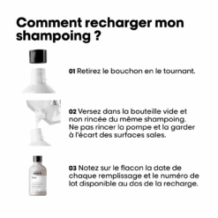 Éco-Recharge Shampooing Silver L'Oréal 500ml 9 Éco-Recharge Shampooing Silver L'Oréal 500ml -Hair Store 3474637242176 3 71308.1745826592