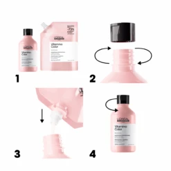 Éco-Recharge Shampooing Vitamino Color L'Oréal 500ml -Hair Store 3474637242190 7 55055.1745826475