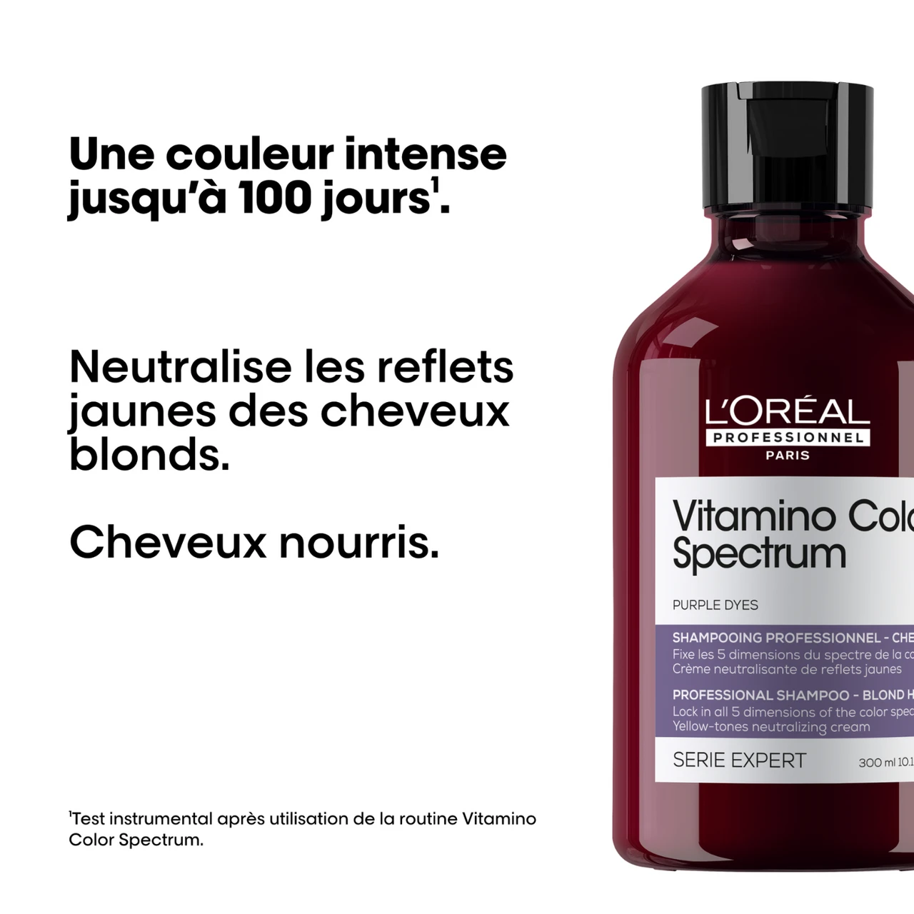 Shampoing Neutralisant Violet Vitamino Color Spectrum L'Oréal 300ml 4 Shampoing Neutralisant Violet Vitamino Color Spectrum L'Oréal 300ml – Image 2