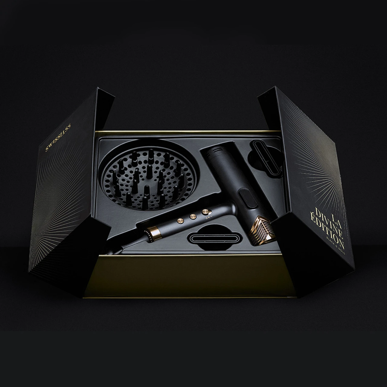 Sèche Cheveux La Divine Edition Black & Gold - Swissliss 6 Sèche Cheveux La Divine Edition Black & Gold - Swissliss – Image 4