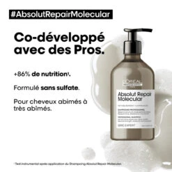 Shampooing Absolut Repair Molecular L'Oréal Professionnel 500 Ml -Hair Store 500 2 26140.1694081967