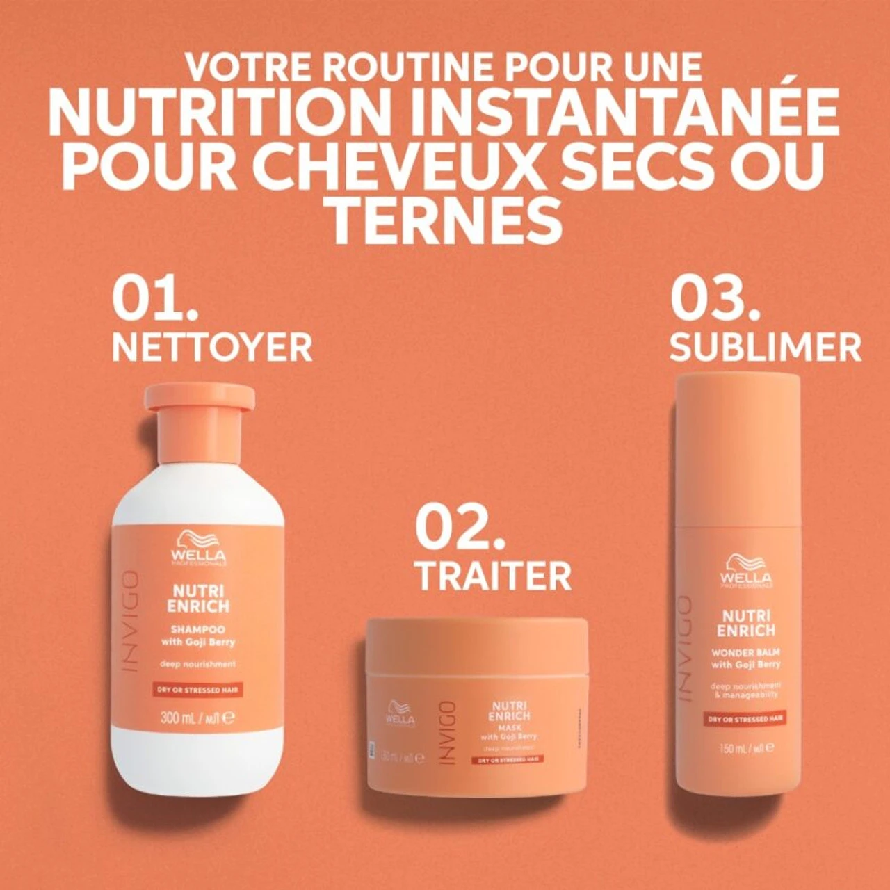 Baume Merveilleux Nutri Enrich Invigo Wella 150ml 7 Baume Merveilleux Nutri Enrich Invigo Wella 150ml – Image 5