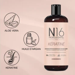 Shampooing Réparateur Kératine Cheveux Abîmés N16 Professionnel 500 Ml 12 Shampooing Réparateur Kératine Cheveux Abîmés N16 Professionnel 500 Ml -Hair Store 619qWX5l0EL. AC SL1200 11024.1761051551