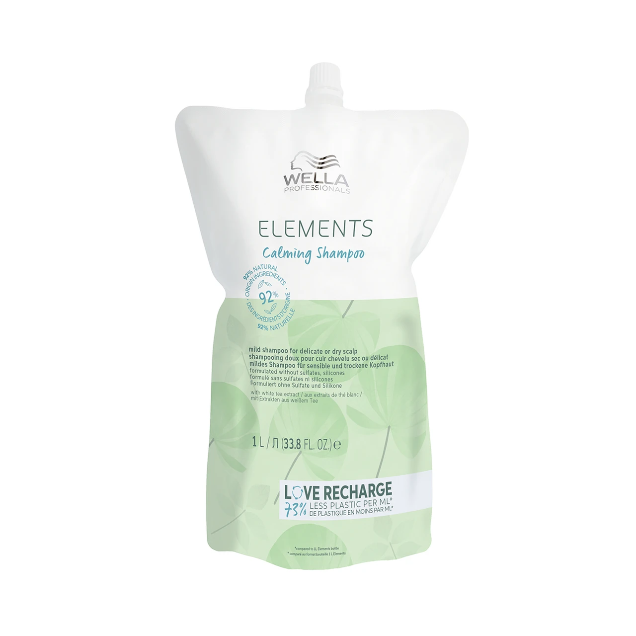 Elements Shampoing Calming Wella Recharge 1000ml 3 Elements Shampoing Calming Wella Recharge 1000ml