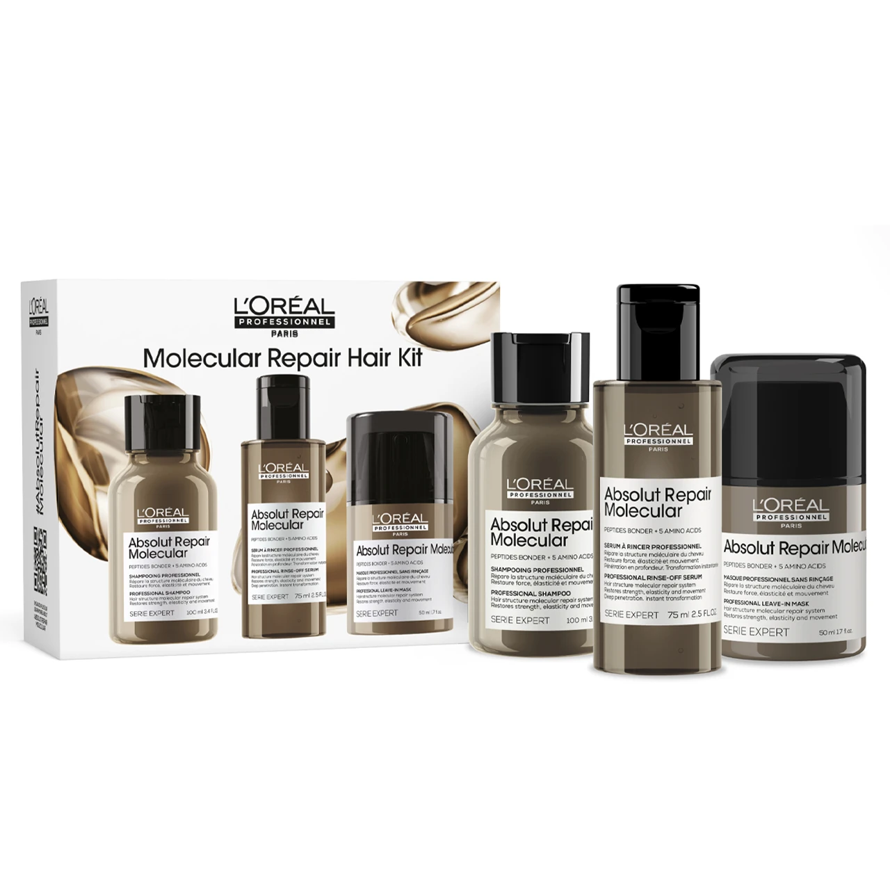 Kit Découverte Trio Absolut Repair Molecular L'Oréal Professionnel 3 Kit Découverte Trio Absolut Repair Molecular L'Oréal Professionnel