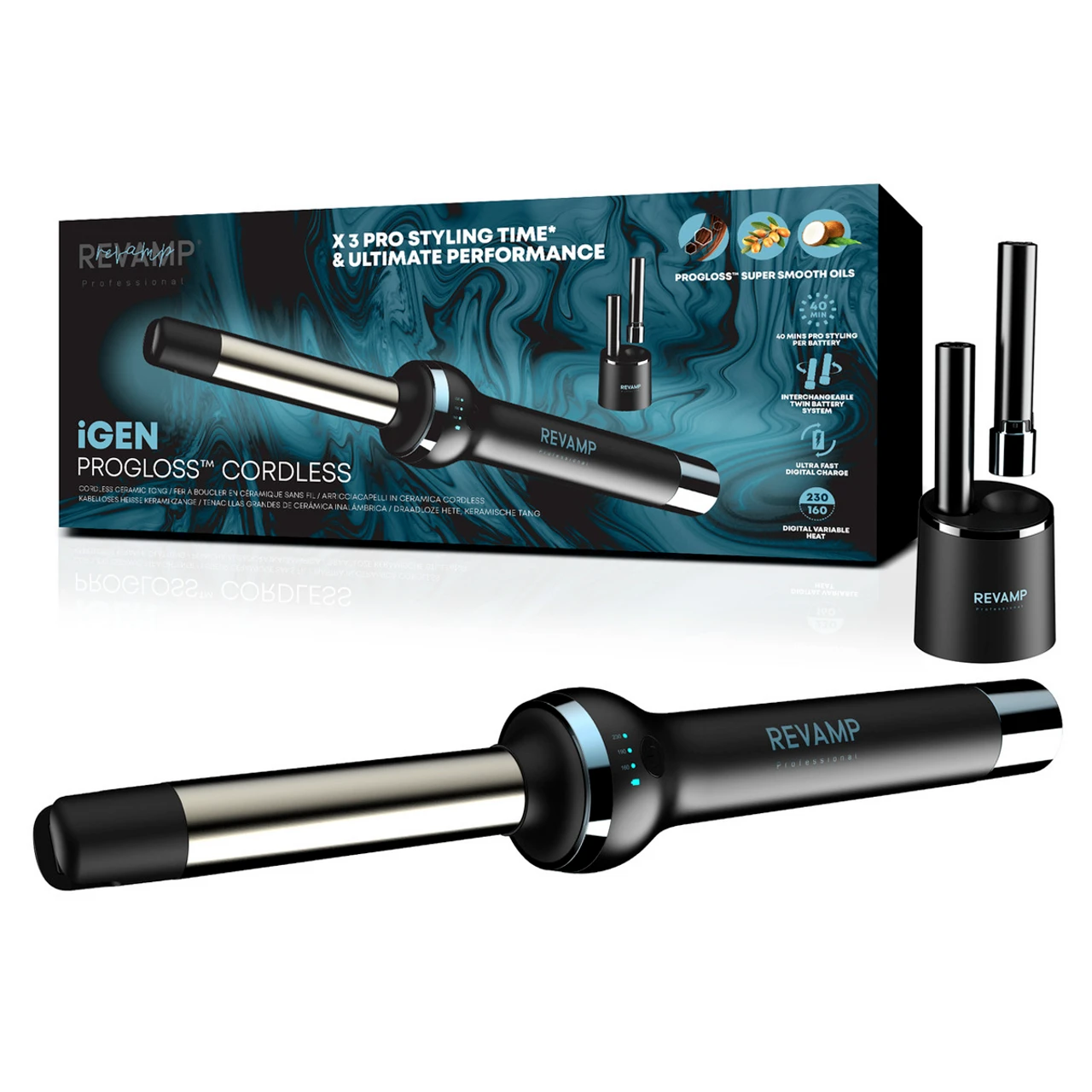 Boucleur En Céramique Sans Fil IGen Progloss Revamp 3 Boucleur En Céramique Sans Fil IGen Progloss Revamp
