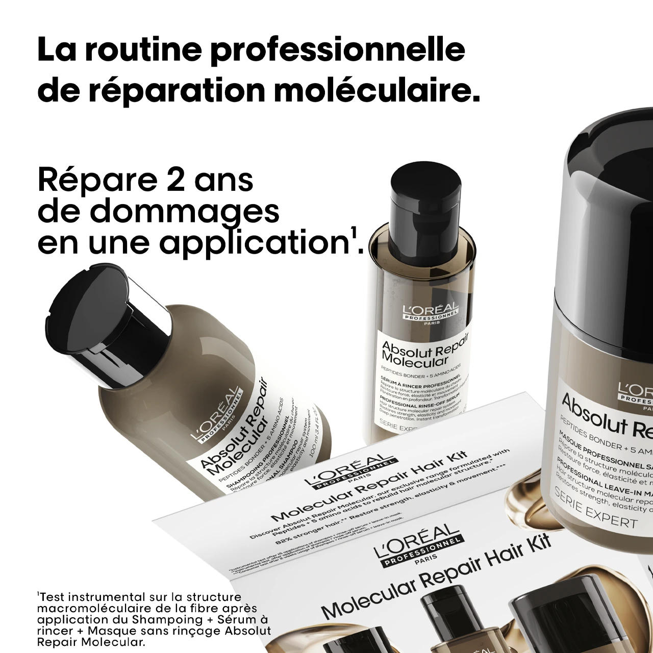 Kit Découverte Trio Absolut Repair Molecular L'Oréal Professionnel 5 Kit Découverte Trio Absolut Repair Molecular L'Oréal Professionnel – Image 3