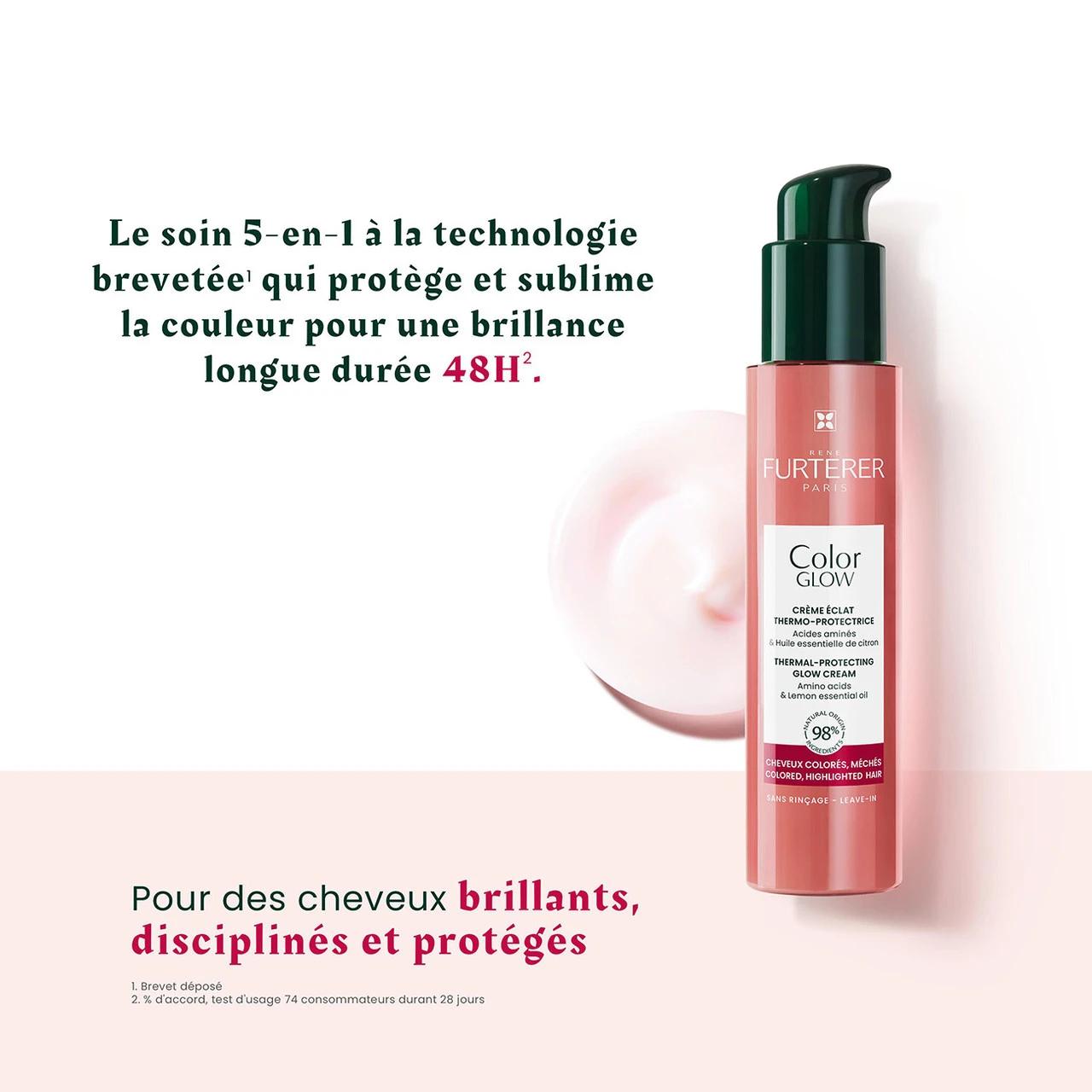 Crème Eclat Thermo-Protectrice Color Glow René Furterer 100 Ml 7 Crème Eclat Thermo-Protectrice Color Glow René Furterer 100 Ml – Image 5