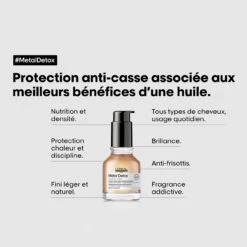 Huile Concentrée Professionnelle Metal Detox L'Oréal 50ml 8 Huile Concentrée Professionnelle Metal Detox L'Oréal 50ml -Hair Store huile detox 2 09165.1687170763
