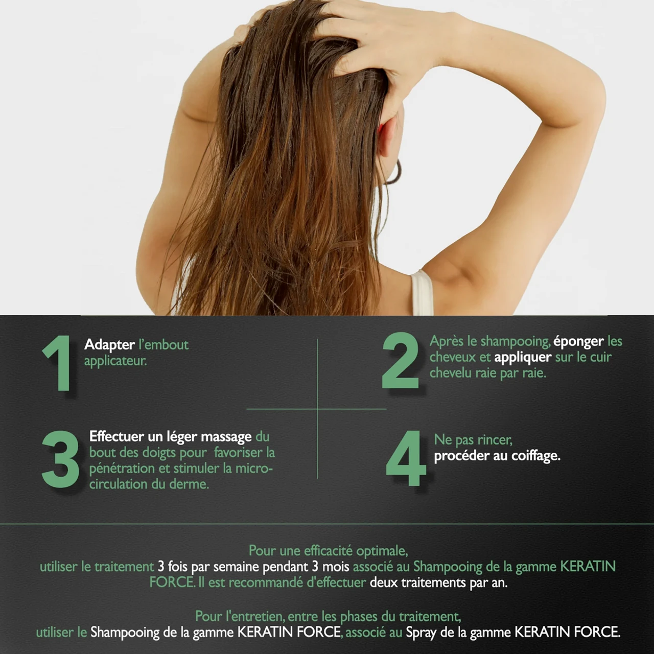 Traitement Keratin Force Eugène Perma 12 X 3.5ml 5 Traitement Keratin Force Eugène Perma 12 X 3.5ml – Image 3