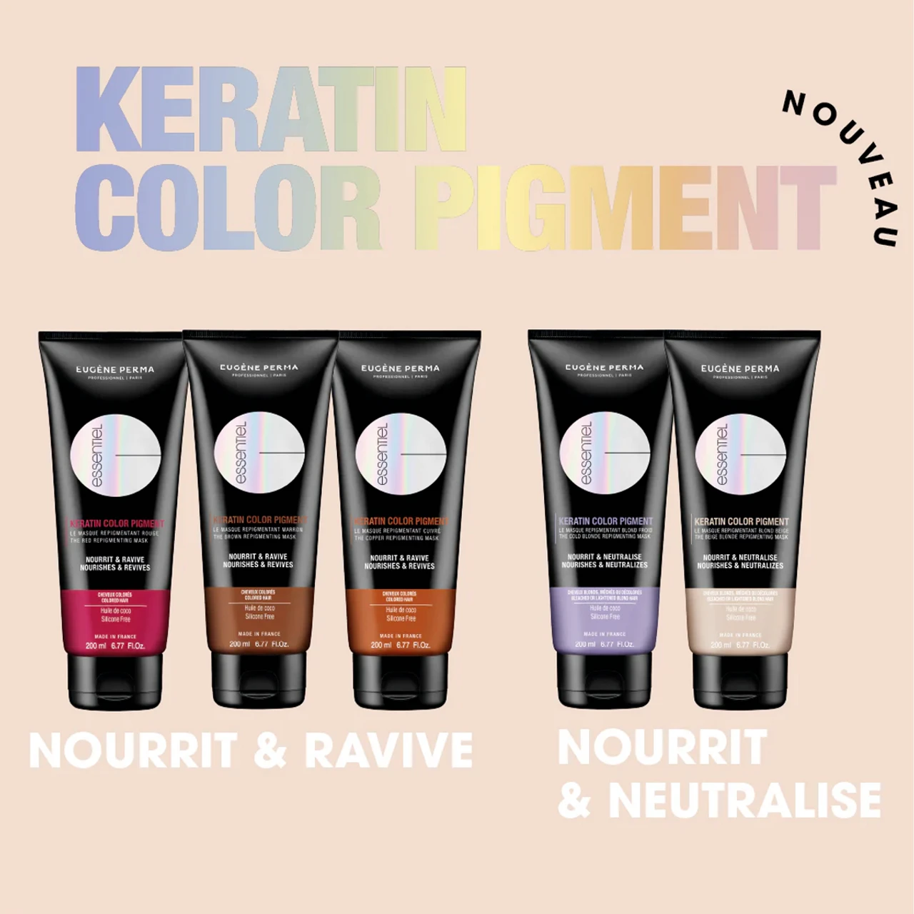 Masque Repigmentant Rouge Essentiel Eugène Perma 200ml 5 Masque Repigmentant Rouge Essentiel Eugène Perma 200ml – Image 3