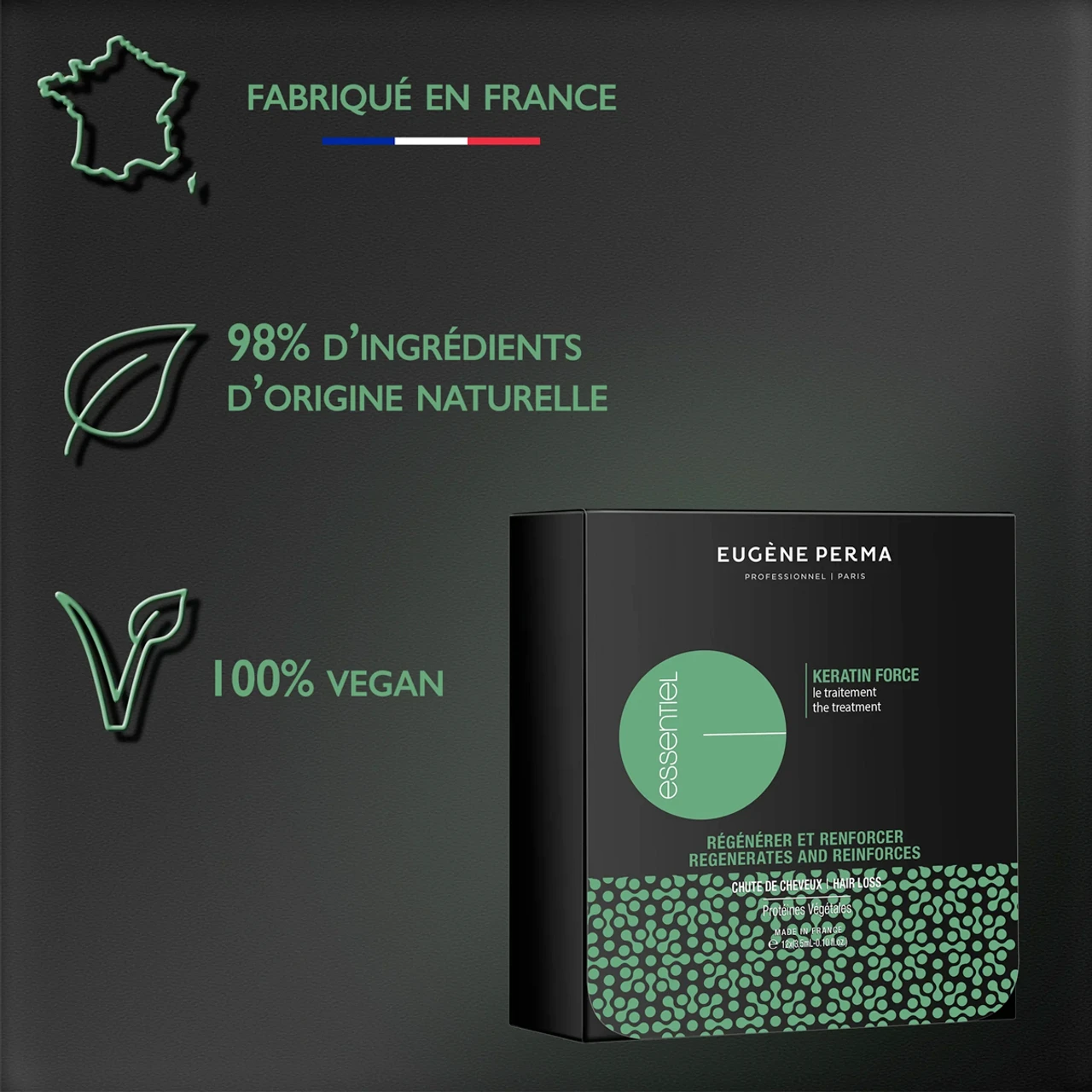 Traitement Keratin Force Eugène Perma 12 X 3.5ml 6 Traitement Keratin Force Eugène Perma 12 X 3.5ml – Image 4