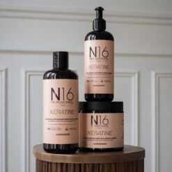 Shampooing Réparateur Kératine Cheveux Abîmés N16 Professionnel 500 Ml 16 Shampooing Réparateur Kératine Cheveux Abîmés N16 Professionnel 500 Ml -Hair Store keratne global 28465.1761051551