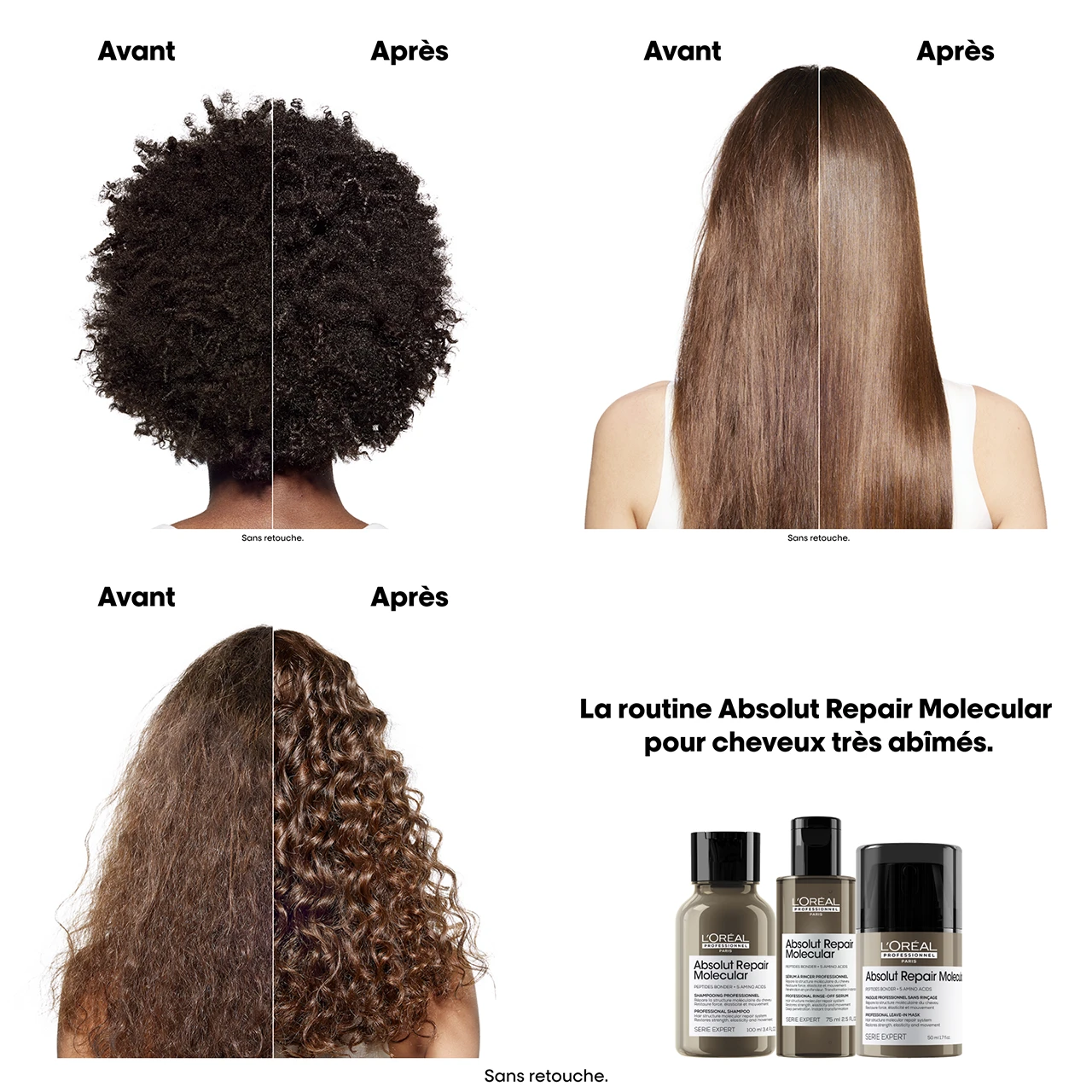 Masque Sans Rinçage Absolut Repair Molecular L'Oréal Professionnel 50 Ml 7 Masque Sans Rinçage Absolut Repair Molecular L'Oréal Professionnel 50 Ml – Image 5