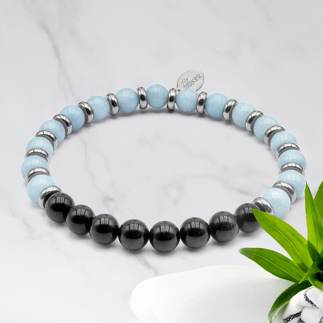 "Peau Apaisée" - Aigue Marine - Tourmaline Noire 5 "Peau Apaisée" - Aigue Marine - Tourmaline Noire – Image 3