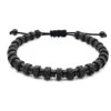 Bracelet "Lava" Acier Noir - Pierre De Lave 1 Bracelet "Lava" Acier Noir - Pierre De Lave -Hair Store ste b016 97707.1732707439